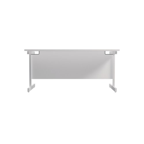 Jemini Single Rectangular Desk 1600x800x730mm White/White KF801331