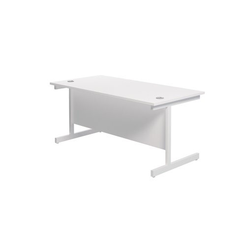 Jemini Single Rectangular Desk 1800x800x730mm White/White KF801459 - KF801459