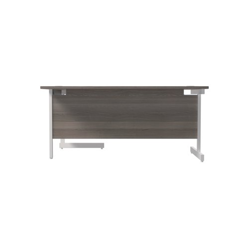 Jemini Radial Right Hand Cantilever Desk 1600x1200x730mm Grey Oak KF801917 - KF801917