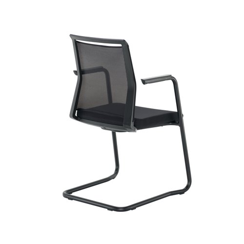 Jemini Stealth Visitor Chair Black KF80306 - VOW - KF80306 - McArdle Computer and Office Supplies