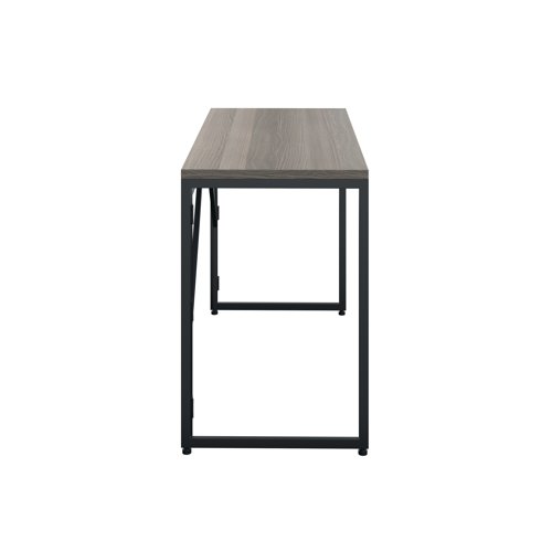 Jemini Folding Desk 1000x500x745mm Grey Oak/Black Leg KF80308 - KF80308