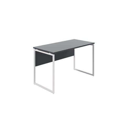 Jemini Soho Square Leg Desk 1200x600x760mm Black/White KF80321