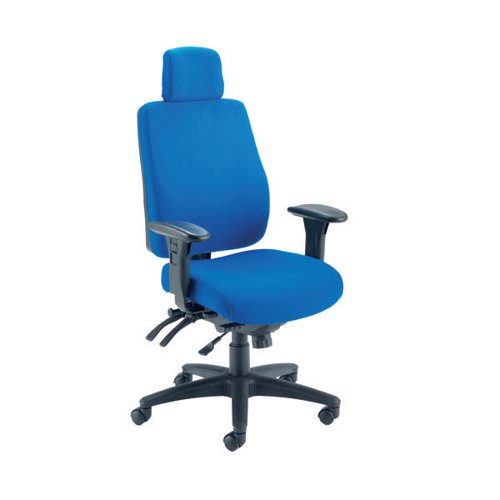First Avior Elbrus High Back Operator Chair 650x678x678mm Blue KF73874