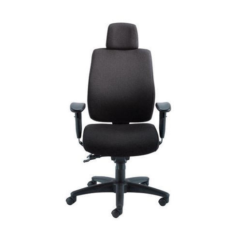 First Avior Elbrus High Back Operator Chair 650x678x678mm Black KF73875