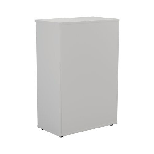 First 3 Shelf Wooden Bookcase 800x450x1200mm White KF803676 VOW