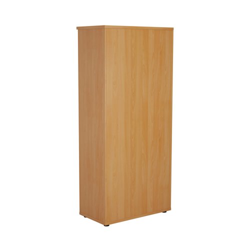 First 4 Shelf Wooden Bookcase 800x450x1800mm Beech KF803713 - VOW - KF803713 - McArdle Computer and Office Supplies