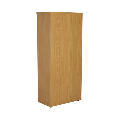 First 4 Shelf Wooden Bookcase 800x450x1800mm Nova Oak KF803720 - VOW - KF803720 - McArdle Computer and Office Supplies
