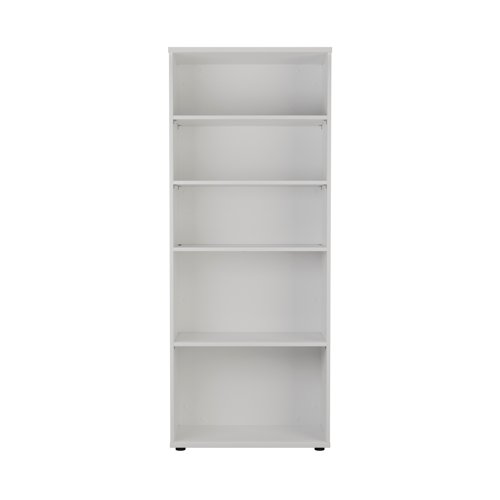 This First Bookcase provides a convenient storage solution for organised office filing. Complete with four shelves, this bookcase is suitable for filing and storing lever arch and box files. The bookcase measures 800x450x2000mm and comes in a white finish to complement the First furniture range.
