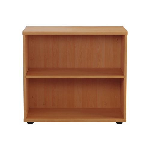 First 1 Shelf Wooden Bookcase 800x450x700mm Beech KF803775 - VOW - KF803775 - McArdle Computer and Office Supplies