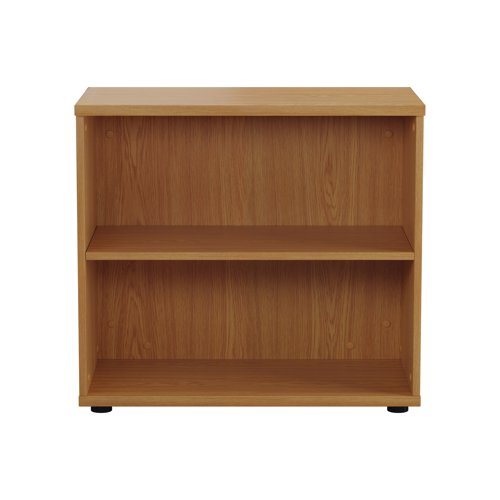 This First Bookcase provides a convenient storage solution for organised office filing. Complete with one shelf, this bookcase is suitable for filing and storing lever arch and box files. The bookcase measures 800x450x700mm and comes in a Nova Oak finish to complement the First furniture range.