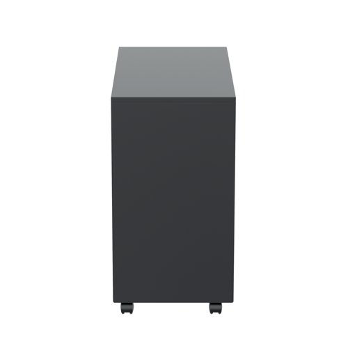 Jemini Slimline Pedestal Steel Black KF80388 - KF80388