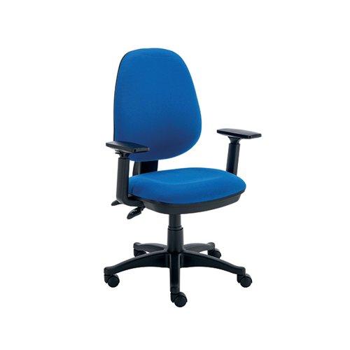Astin Nesta Operator Chair with Adjustable Arms 590x900x1050mm Royal Blue KF803947