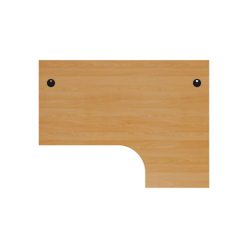 Jemini Radial Right Hand Panel End Desk 1600x1200x730mm Beech KF805069