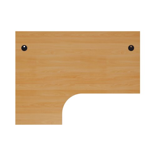 Jemini Radial Left Hand Panel End Desk 1800x1200x730mm Beech KF805120