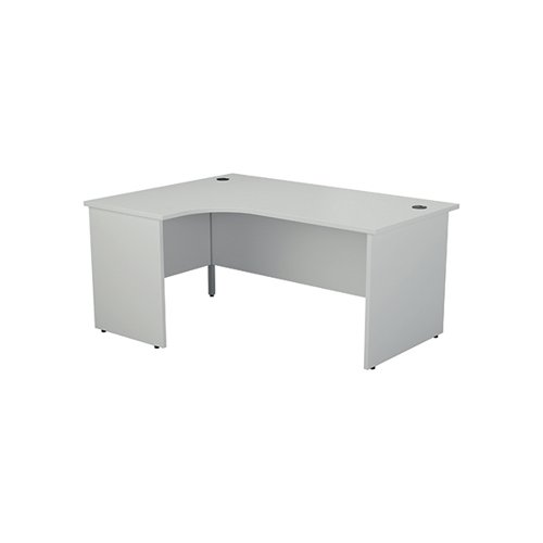 Jemini Left Hand Radial Panel End Desk 1800x1200mm White KF805151