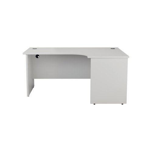 Jemini Radial Right Hand Panel End Desk 1800x1200x730mm White KF805212 - KF805212