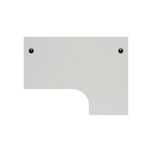 Jemini Radial Right Hand Panel End Desk 1800x1200x730mm White KF805212 - KF805212