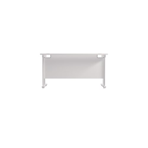 Jemini Rectangular Cantilever Desk 1400x600x730mm White/White KF806417