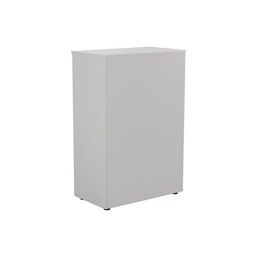 Jemini Wooden Cupboard 800x450x1200mm White KF810278 - VOW - KF810278 - McArdle Computer and Office Supplies