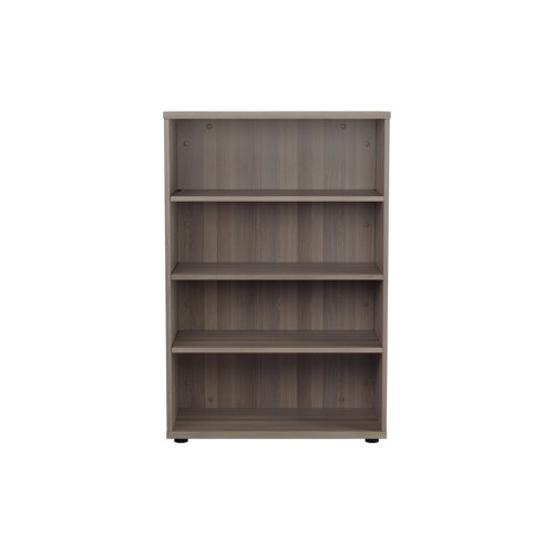 Jemini Wooden Bookcase 800x450x1200mm Grey Oak KF810346 - VOW - KF810346 - McArdle Computer and Office Supplies