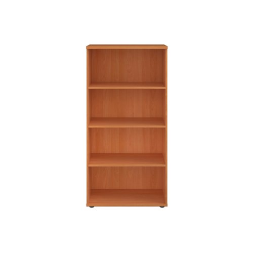 This Jemini Bookcase provides a convenient storage solution for organised office filing. Complete with four shelves, this bookcase is suitable for filing and storing lever arch and box files. The bookcase measures 800x450x1600mm and comes in a beech finish to complement the Jemini furniture range.