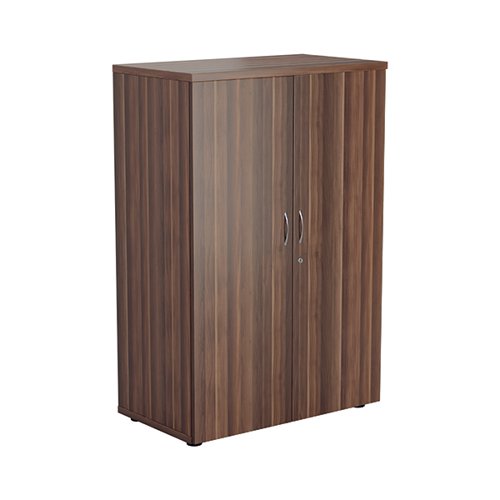 This Jemini Cupboard provides a convenient storage solution for organised office filing. Complete with four shelves, this cupboard is suitable for filing and storing lever arch and box files. The cupboard measures 800x450x1600mm and comes in a dark walnut finish to complement the Jemini furniture range.