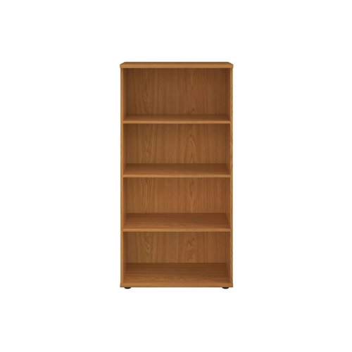 This Jemini Bookcase provides a convenient storage solution for organised office filing. Complete with four shelves, this bookcase is suitable for filing and storing lever arch and box files. The bookcase measures 800x450x1600mm and comes in a nova oak finish to complement the Jemini furniture range.