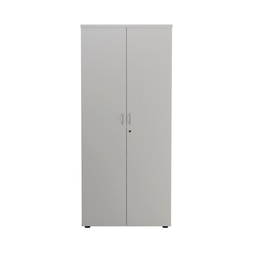 Jemini Wooden Cupboard 800x450x1800mm White KF810612 Cupboards KF810612