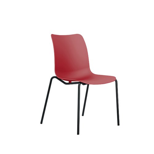 KF81065 Jemini Flexi 4 Leg Chair Red KF81065