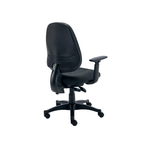 Astin Nesta Operator Chair with Adjustable Arms 590x900x1050mm Charcoal KF810777