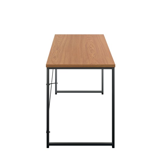 Okoform Rectangular Heated Desk 1200x600x733mm Nova Oak/Black KF81084