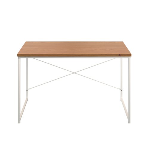 Okoform Rectangular Heated Desk 1200x600x733mm Nova Oak/White KF81085