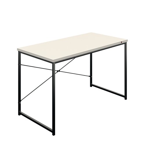 Okoform Rectangular Heated Desk 1200x600x733mm White/Black KF81087