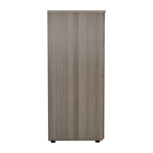 Jemini Essentials 4 Drawer Filing Cabinet 464x600x1365mm Grey Oak KF81091 VOW