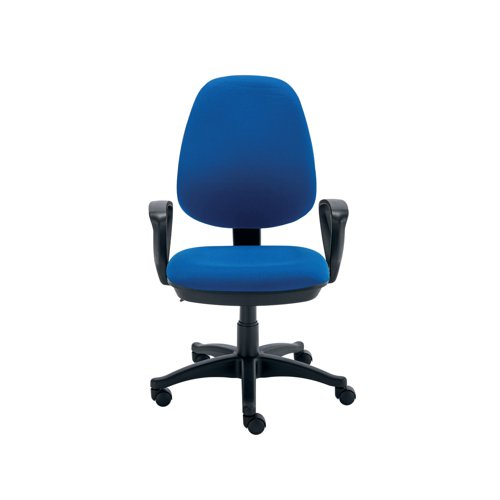 Astin Nesta Operator Chair with Fixed Arms 590x900x1050mm Royal Blue KF810927