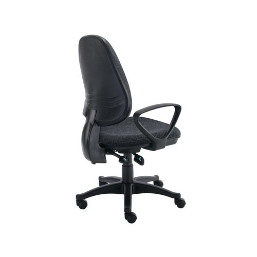 Astin Nesta Operator Chair with Fixed Arms 590x900x1050mm Charcoal KF810937