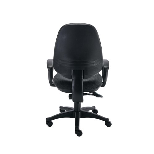 Astin Nesta Operator Chair with Fixed Arms 590x900x1050mm Charcoal KF810937