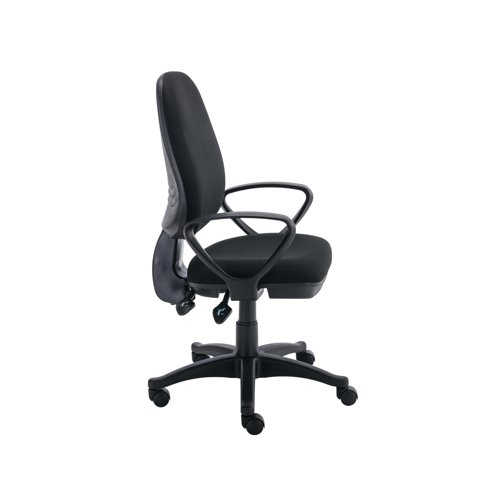 Astin Nesta Operator Chair with Fixed Arms 590x900x1050mm Black KF810947