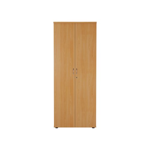 Jemini Wooden Cupboard 800x450x2000mm Beech KF811046 - VOW - KF811046 - McArdle Computer and Office Supplies