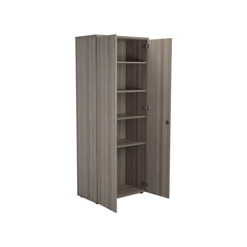 Jemini Wooden Cupboard 800x450x2000mm Grey Oak KF811060 Cupboards KF811060