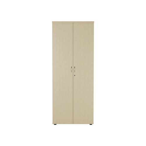 This Jemini Cupboard provides a convenient storage solution for organised office filing. Complete with four shelves, this cupboard is suitable for filing and storing lever arch and box files. The cupboard measures W800 x D450 x H2000mm and comes in a maple finish to complement the Jemini furniture range.
