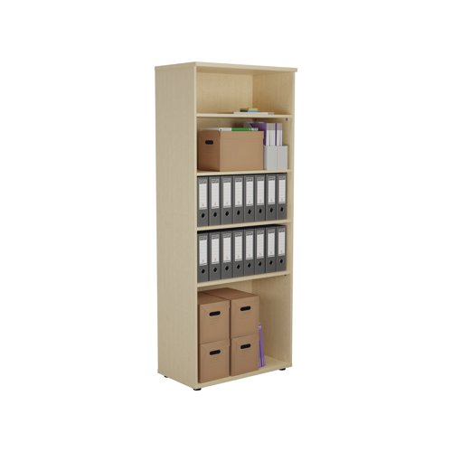Jemini Wooden Bookcase 800x450x2000mm Maple KF811176 - VOW - KF811176 - McArdle Computer and Office Supplies