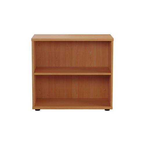 This Jemini Bookcase provides a convenient storage solution for organised office filing. Complete with one shelf, this bookcase is suitable for filing and storing lever arch and box files. The bookcase measures W800 x D450 x H700mm and comes in a beech finish to complement the Jemini furniture range.