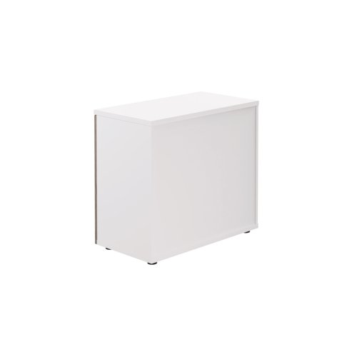 Jemini Wooden Cupboard 800x450x730mm White/Grey Oak KF811299 Cupboards KF811299