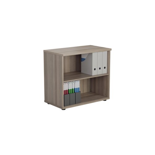 This Jemini Bookcase provides a convenient storage solution for organised office filing. Complete with one shelf, this bookcase is suitable for filing and storing lever arch and box files. The bookcase measures W800 x D450 x H700mm and comes in a grey oak finish to complement the Jemini furniture range.
