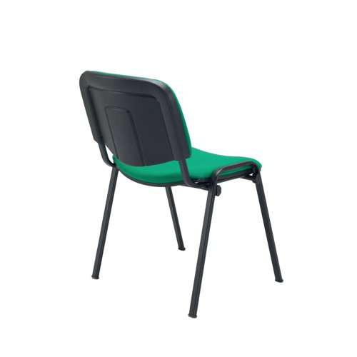 This multipurpose stacking chair from Jemini is a comfortable, durable choice for offices, meeting rooms, reception areas and more. It features a soft green upholstered seat and back with a sturdy frame for durability. The chairs can be stacked when not in use to save space, ideal for occasional conferences and meetings.