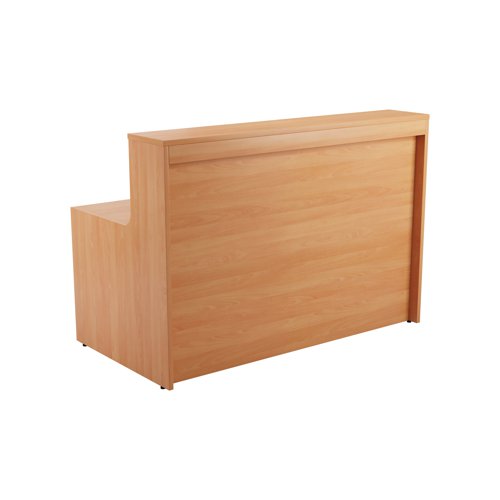 Jemini Reception Unit 1600x800x740mm Beech KF816302 - VOW - KF816302 - McArdle Computer and Office Supplies