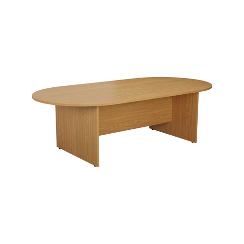 Jemini D-End Meeting Table 1800x1000x730mm Nova Oak KF816691 - VOW - KF816691 - McArdle Computer and Office Supplies