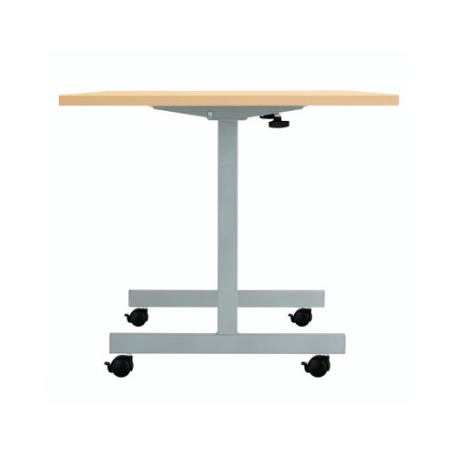 Jemini Rectangular Tilting Table 1200x700x720mm Nova Oak/Silver KF816753 - VOW - KF816753 - McArdle Computer and Office Supplies