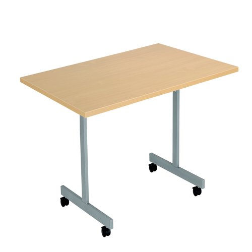 Jemini Rectangular Tilting Table 1200x800x720mm Nova Oak/Silver KF816807